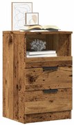 856844 vidaXL Нощно шкафче, старо дърво, 40x36x65 см, инженерно дърво