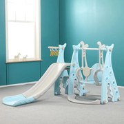 Игрален център 3 в 1 с баскетболна топка Син