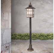 Orion AL 11-1117/1 - Екстериорна лампа KIKO 1xE27/11W/230V IP44 бронзов/патина