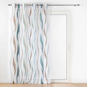 Завеса в бял и син цвят 140x280 cm Lisana – douceur d'intérieur