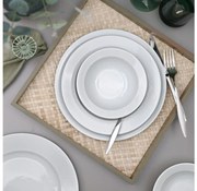 Сервиз от 18 части, бял порцелан