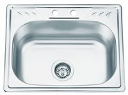 Кухненска мивка ICK D5443P, неръждаема стомана, 53x42.5см