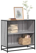 849107 vidaXL Шкаф за книги Grey Sonoma 80,5x35x76 cm Инженерна дървесина