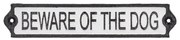 Знак от излято желязо 26x5 cm Beware of the Dog – Esschert Design