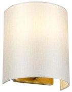 Elstead DL-COOPER-S-IV-AB - Стенно осветително тяло COOPER 1xE27/60W/230V златисто