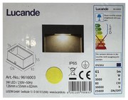 Lucande - LED Екстериорна лампа за вграждане MITJA LED/3W/230V IP65