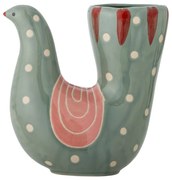 Зелена глинена ръчно рисувана ваза (височина 19 cm) Trudy – Bloomingville