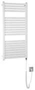 Aqualine - Електрическо оборудване за баня радиатор TONDI-E 300W/230V 97 см бял