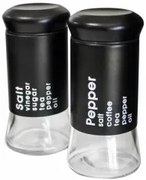 Top - Стъклени солници 2-ка черни 150мл (338110SP)