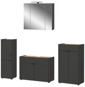 Антрацитен комплект за баня Forano – Germania