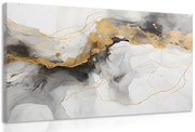 Картина на платно – Бяло-сив мрамор