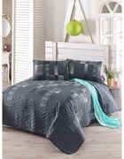 Ватирана покривка за двойно легло с калъфки за възглавници Tracy, 200 x 220 cm Trace - Mijolnir