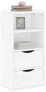 Sonata H Страничен шкаф с чекмеджета ODDA White 40x24x79 cm