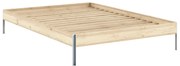 Двойно легло от масивен бор с включена подматрачна рамка в естествен цвят 140x200 cm Core – Karup Design