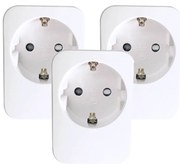 Immax NEO 07761C - Комплект от 3 умни контакта NEO LITE 3680W/230V/16A Wi-Fi Tuya SCHUKO
