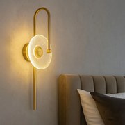 СТЕННА ЛАМПА LED LHJ072-W BRUSH GOLD