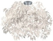 Бяла висяща лампа , височина 73 cm Leavy - Reality