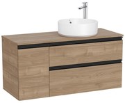 Мебел с две чекмеджета за умивалник върху плот вдясно A851504517, 110x46x53.7см