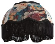 Текстилен абажур с флорален дизайн с бял интериор 31.5/15/14 - Heritage