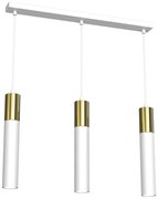 Висящ полилей CASSA 3xGU10/8W/230V бял/златист