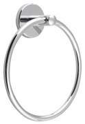 Aqualine - Стенна закачалка за кърпи SAMBA Ø 15,5 см лъскав хром