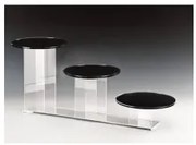 Alkan - Щендер за торти 3-ка ф25xh30см с огледална повърхност (ZCP 125)