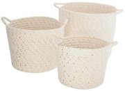 Комплект детски кошници atmosphera Lurex, Бял, 2 бр