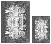 Бели/сиви килими за баня в комплект 2 бр. 60x100 cm Modern – Mila Home