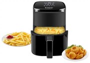 Фритюрник с горещ въздух Air Fryer Beper P101FRI051, 1400 W, 5l, 8 програми, 80-200C, Таймер, Черен