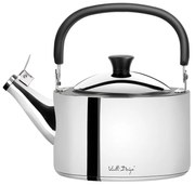 Гланциран чайник от неръждаема стомана с бутало , 1,5 л Diamante - Vialli Design