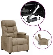 3093465 vidaXL Изправящ стол, таупе, текстил