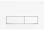 Mexen Fenix 09 бутон за промиване, бял матов - 600920
