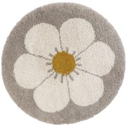 Детски килим в светлосиво и кремаво ø 120 cm Bohemian Daisy - Nattiot