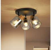 Brilagi - Точково осветително тяло HYGGE 3xE14/15W/230V черно/опушено