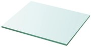 243810 vidaXL Плоча за рафт, прозрачно стъкло, 30 x 25 см