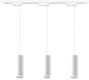 Бял полилей на кабел за шинна система PIPE 3xGU10/10W/230V