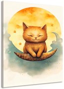 Картина на платно – Мечтателна котка