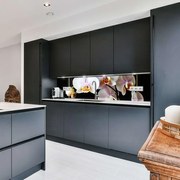 Стъклен гръб - Орхидеи в рамка