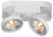 Lucide 22960/20/31 - LED Прожектор, луна VERSUM AR111 2xG53/10W/230V бяла