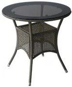 San Valente - Ратанова маса 46-1 ф75/h сиво/бежов