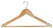 Дървена закачалка за дрехи цвят натурал 66А 3бр. CN-(7808 / 8139) - Horecano
