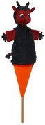 Moravská - Кукла за куклен театър с конус и дървена пръчка Дявол, 37 см.