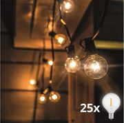 Solight WO794 - LED Външна декоративна гирлянда GIRLANDA 25xE12 20m IP44 топла бяла