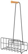 G-Метална поставка за вестници и списания ЧЕРЕН МАТ 32x20.5xh62cm (82760-001)