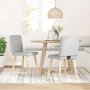 4101183 vidaXL Трапезни столове 2 бр Cloud сив плат