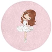 Розов детски килим ø 100 cm Comfort - Mila Home