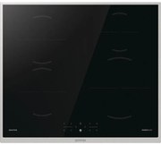 Керамичен плот за вграждане Gorenje GI6401BX, 7200W, 4 зони, 9 степени, PowerBoost, Таймер, Индукционен, Черен