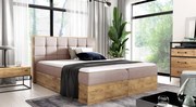 Тапицирано легло Wood 1-120 x 200-Roz