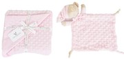 CANGAROO Одеяло с играчка BENNIE РОЗОВО