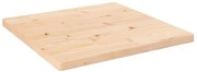 824370 vidaXL Плот за маса, 40x40x2,5 см, бор масив, квадратен